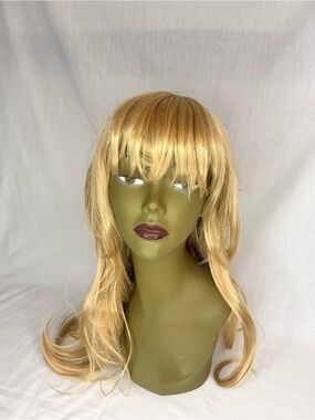 2150 - Blonde Long Layered Wig with Bangs - Women's Hair